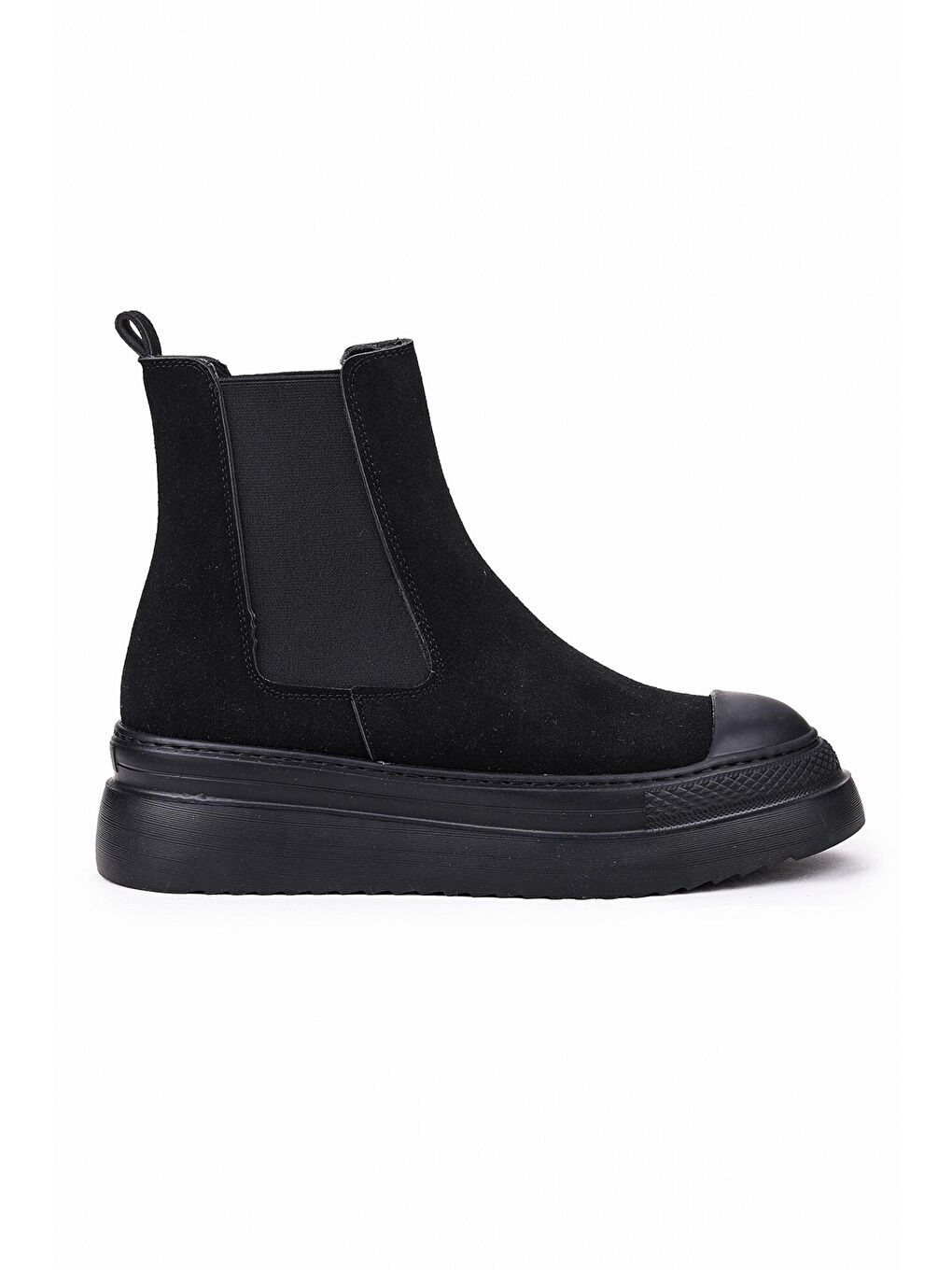 Siyah Lastikli Kadın Günlük Bot Ayakkabı Fls 26-99 Süet-3