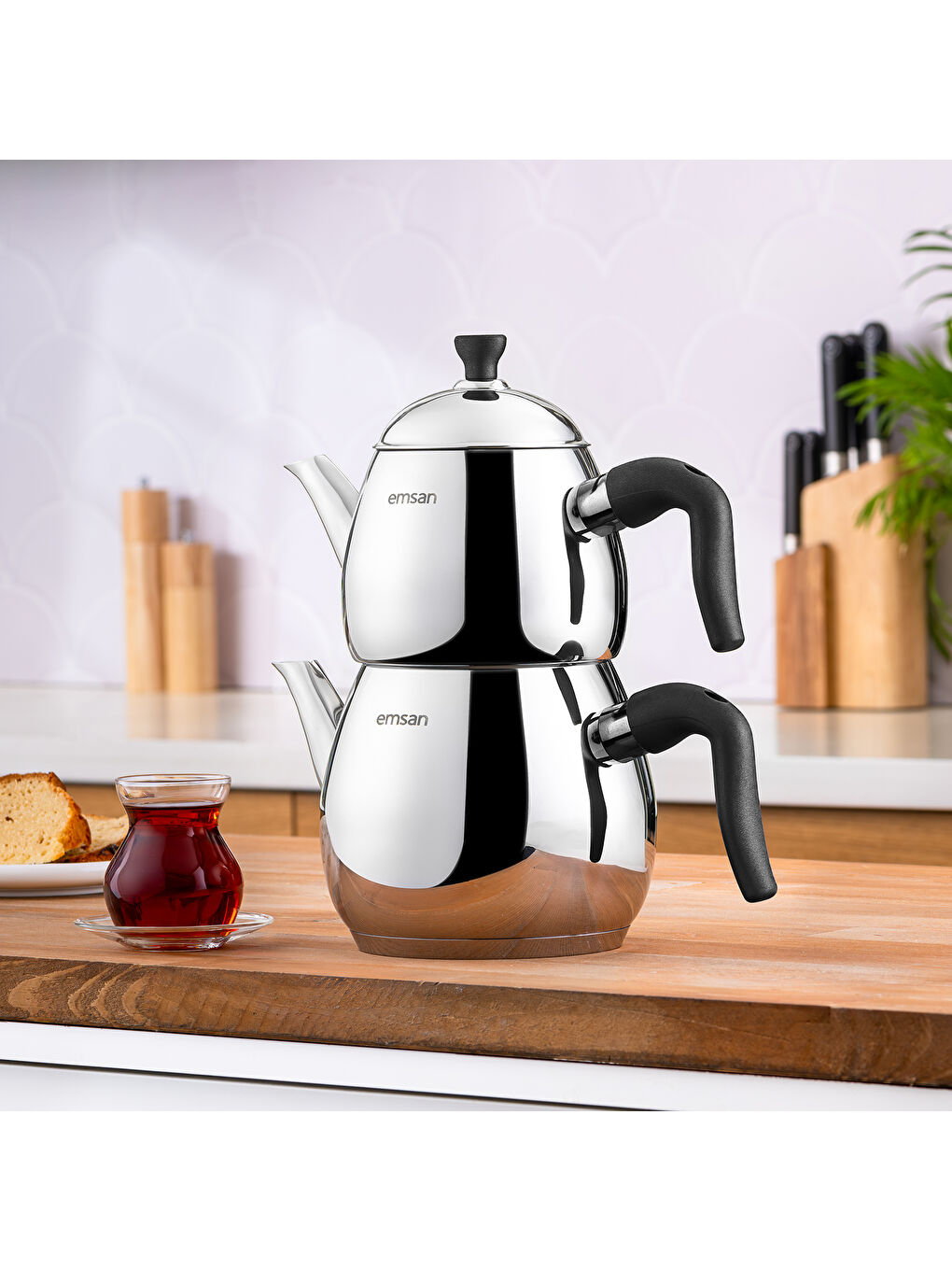 Gri Duru Maxi Çaydanlık Takımı 1.25 - 2.5 Lt-6