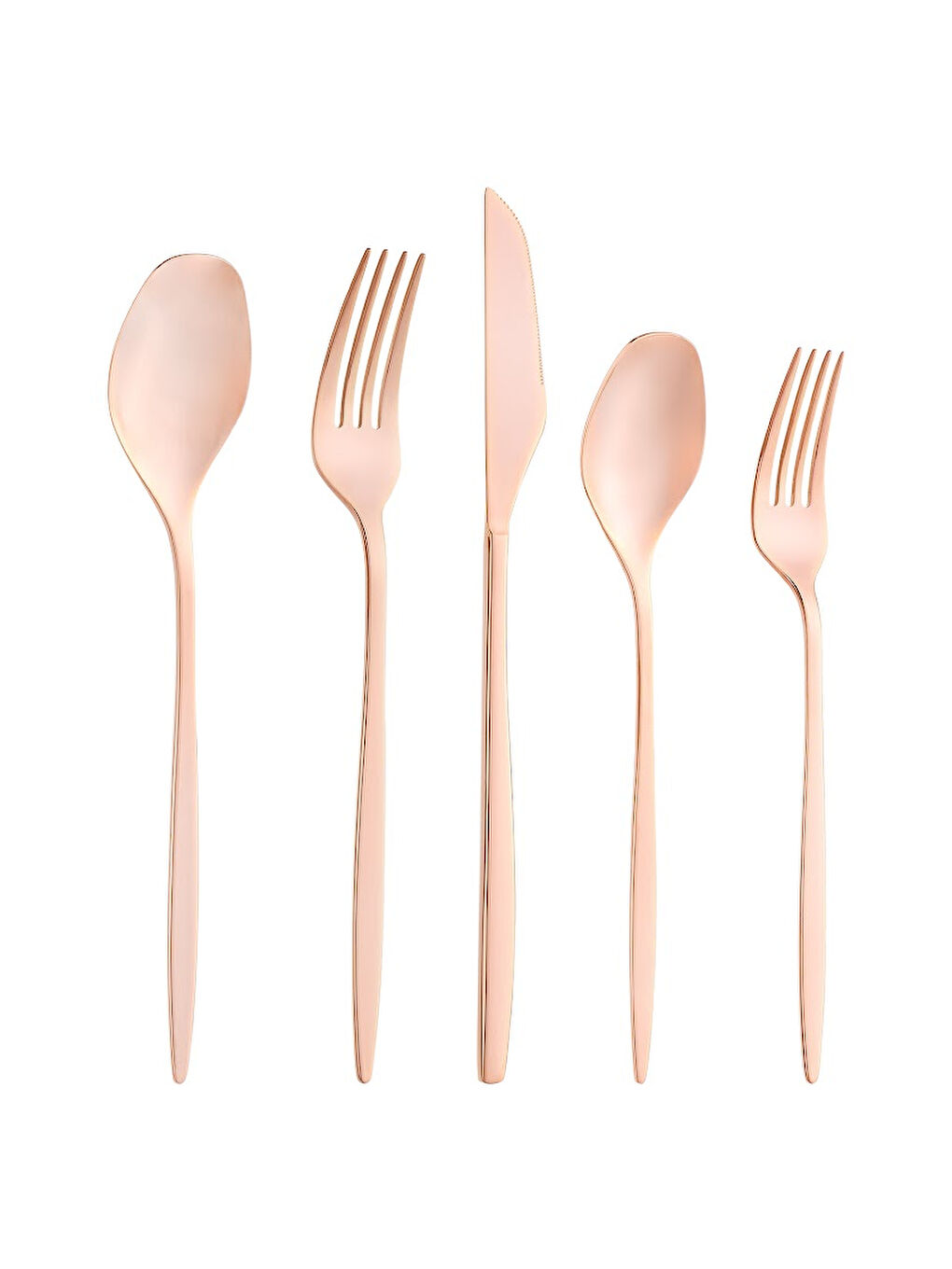 Sarı Alisa 30 Parça Parlak Bronz Kutulu Çatal Kaşık Bıçak Takımı-9