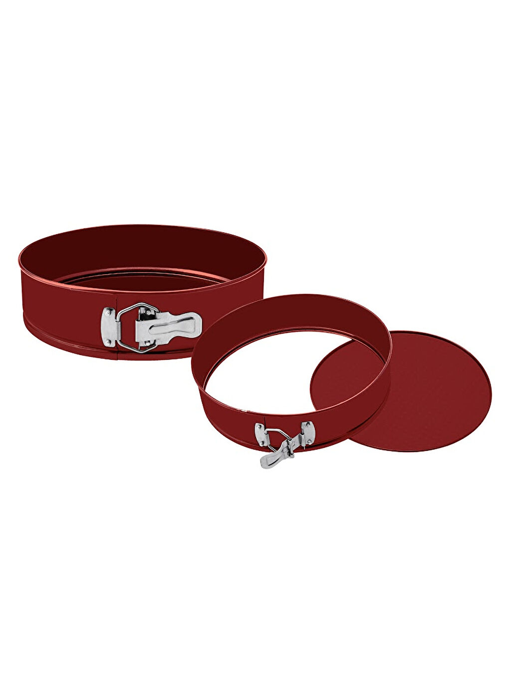 Circle 2'li Kek Kalıbı Seti Bordo 24 - 28 cm kelepçeli-7