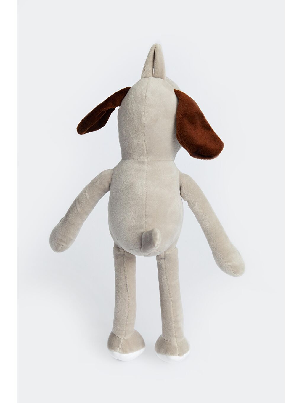 Uzun Bacaklı Köpek Temalı Yastık Pelüş Maskot Oyuncak 30 cm Gri-3
