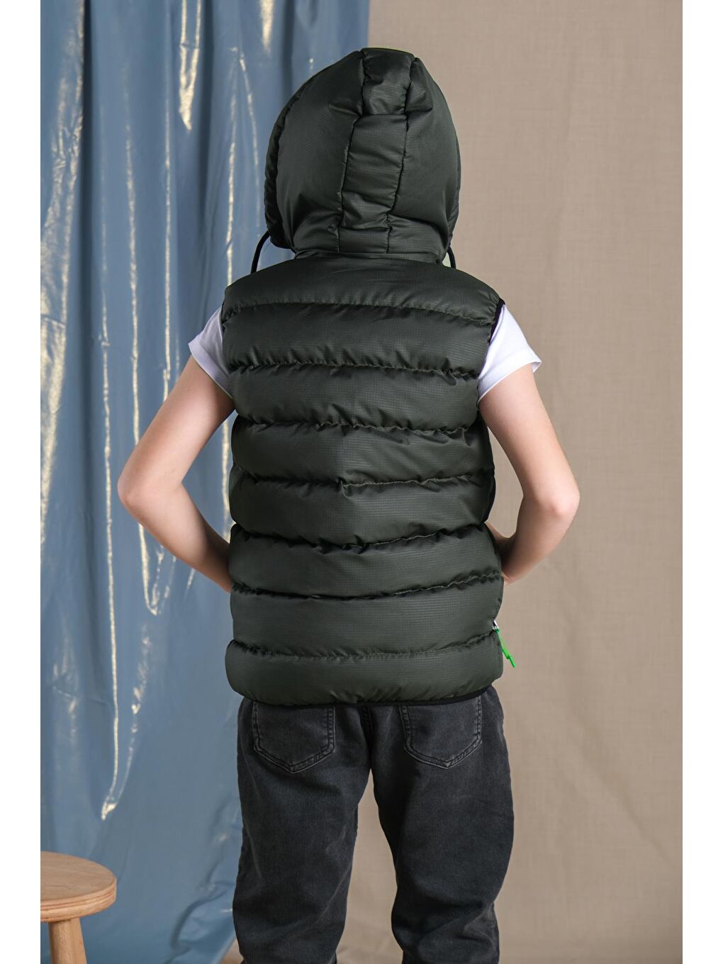 Haki Çıkarılan Kapüşonlu Erkek Çocuk Şişme Yelek-9