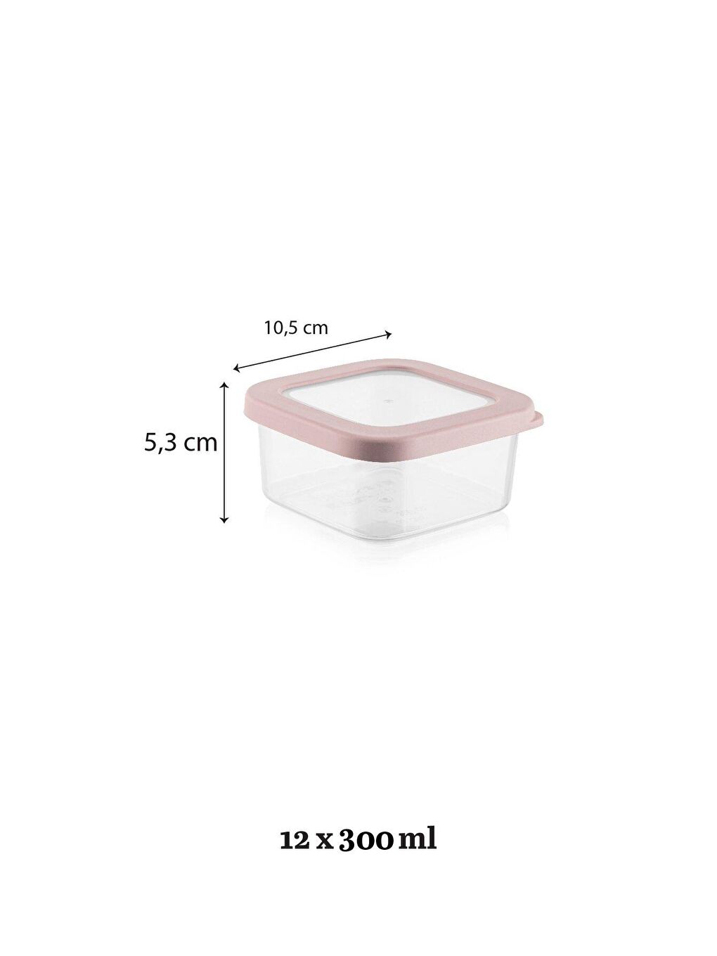 Antrasit 12'li Küçük Boy Silikon Kapaklı Kare Erzak Saklama Kabı Seti 12x 500 ml-3