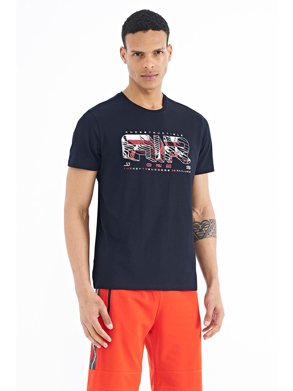 AIR JONES Lacivert Oscar Lacivert Standart Kalıp Erkek T-Shirt - 88226 - 3