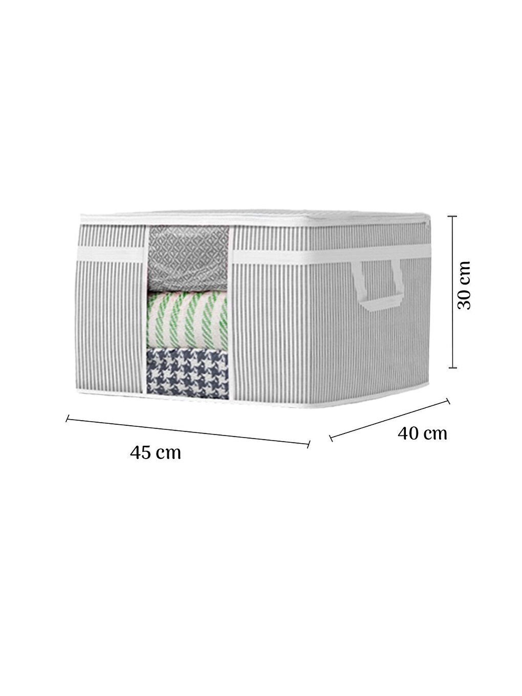 Gri 7'li Maxi Pencereli Baza Altı Hurç 45 x 40 x 30 cm-2