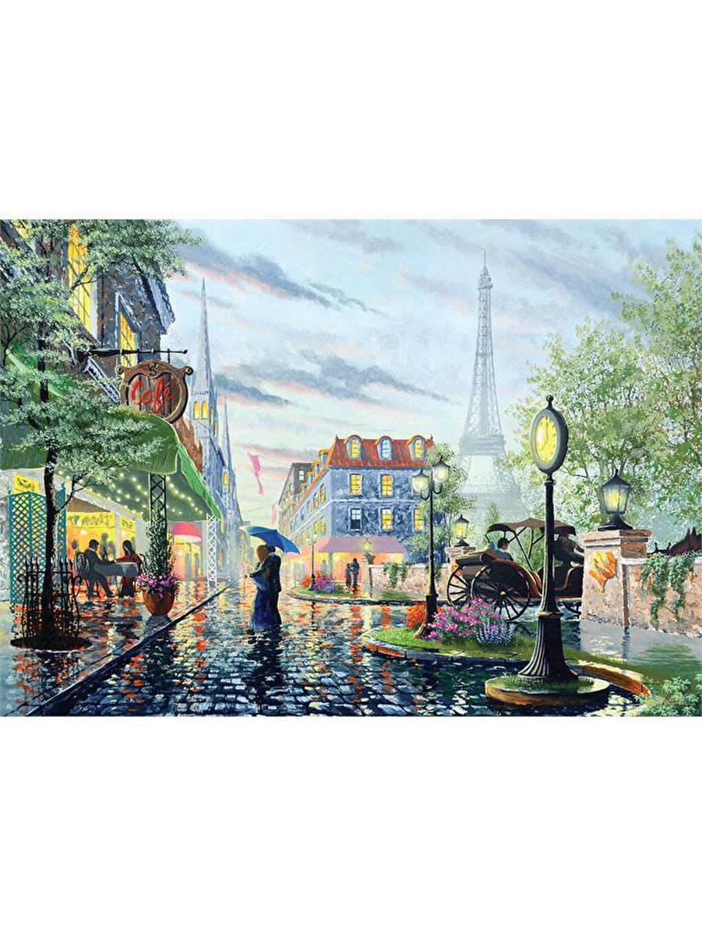 Art Puzzle Karışık 2000 Parça Puzzle Yaz Yağmuru, Paris