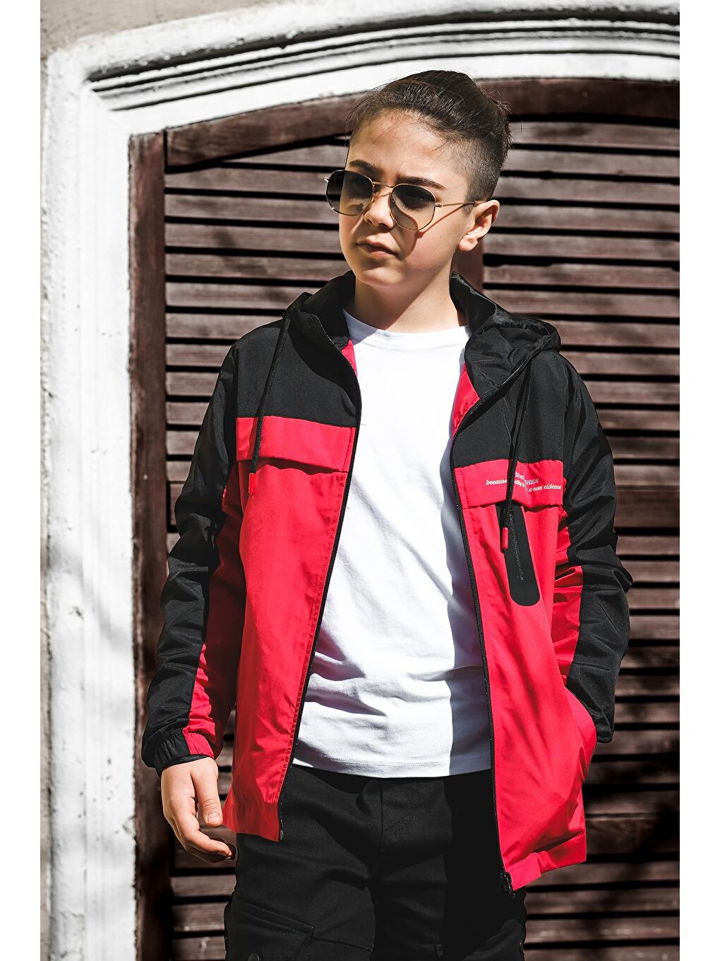 Kırmızı Erkek Çocuk Mevsimlik Mont X.F MM.0013-1