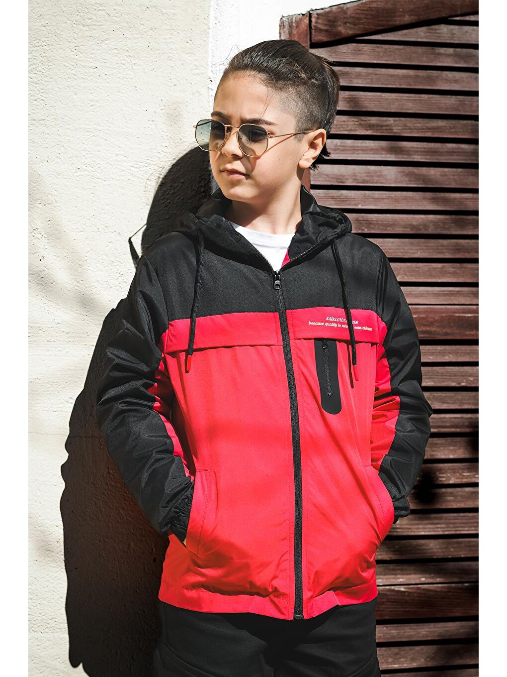 Kırmızı Erkek Çocuk Mevsimlik Mont X.F MM.0013-2