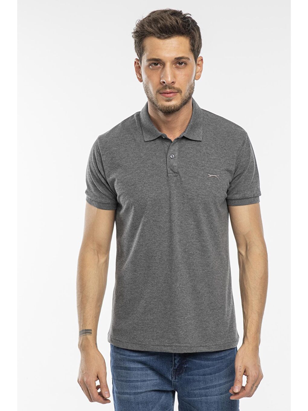 SALVATOR Erkek T-Shirt Antrasit