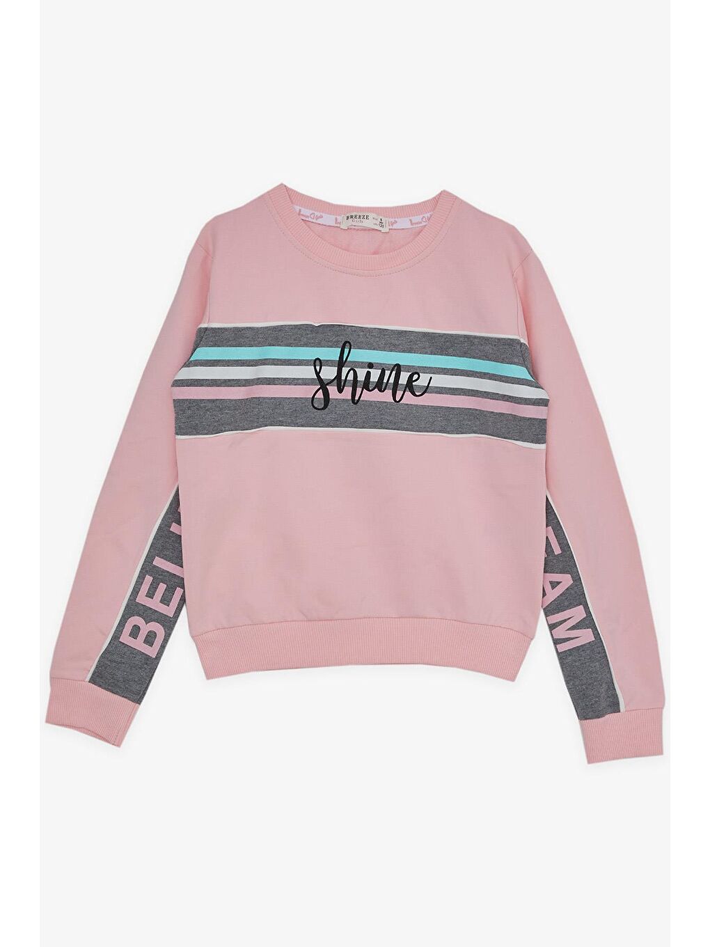 Kız Çocuk Eşofman Takımı Yazı Baskılı Pembe (6 Yaş)-2