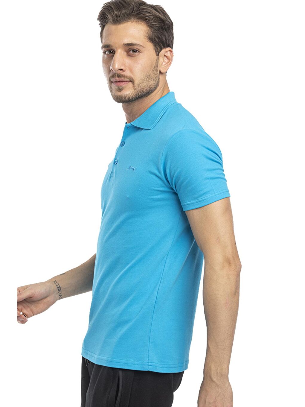 SLAZENGER Turkuaz SOHO Erkek T-Shirt Turkuaz - 1