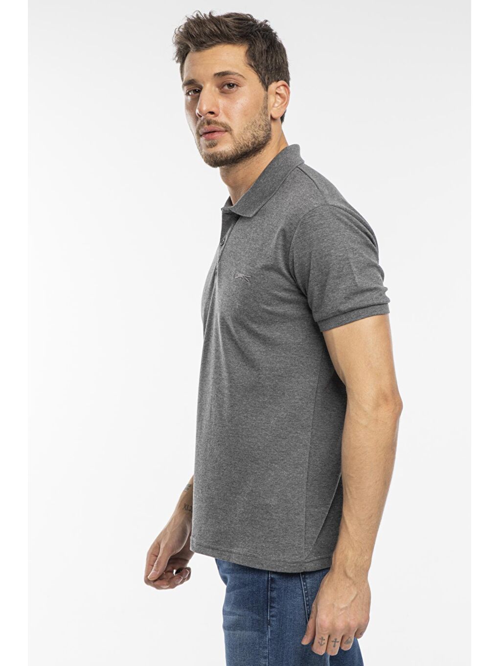 SALVATOR Erkek T-Shirt Antrasit-1