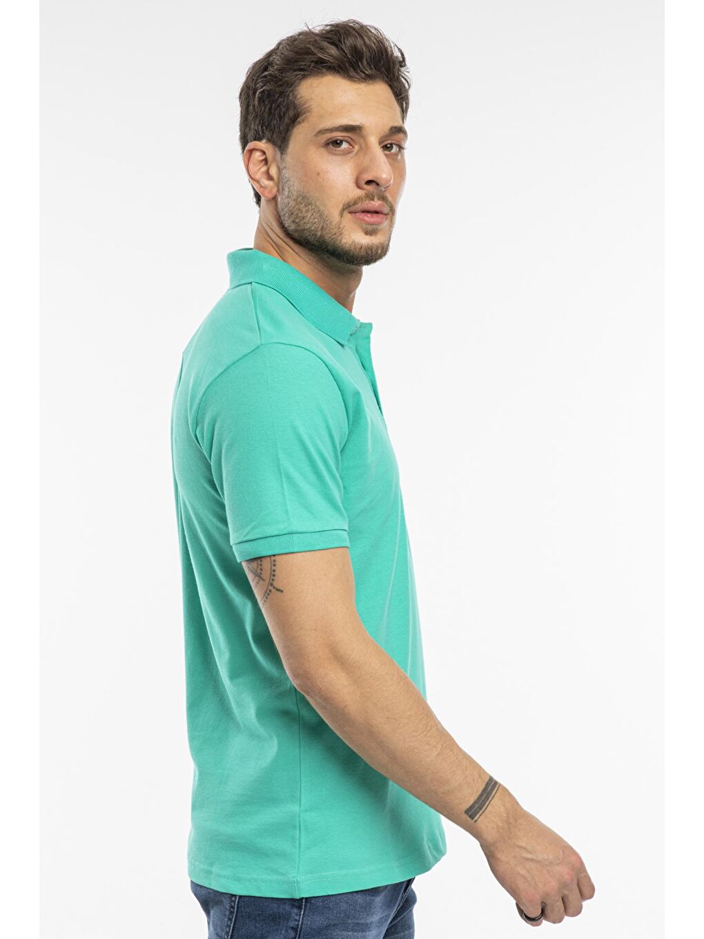 SALVATOR Erkek Tişört Yeşil-3