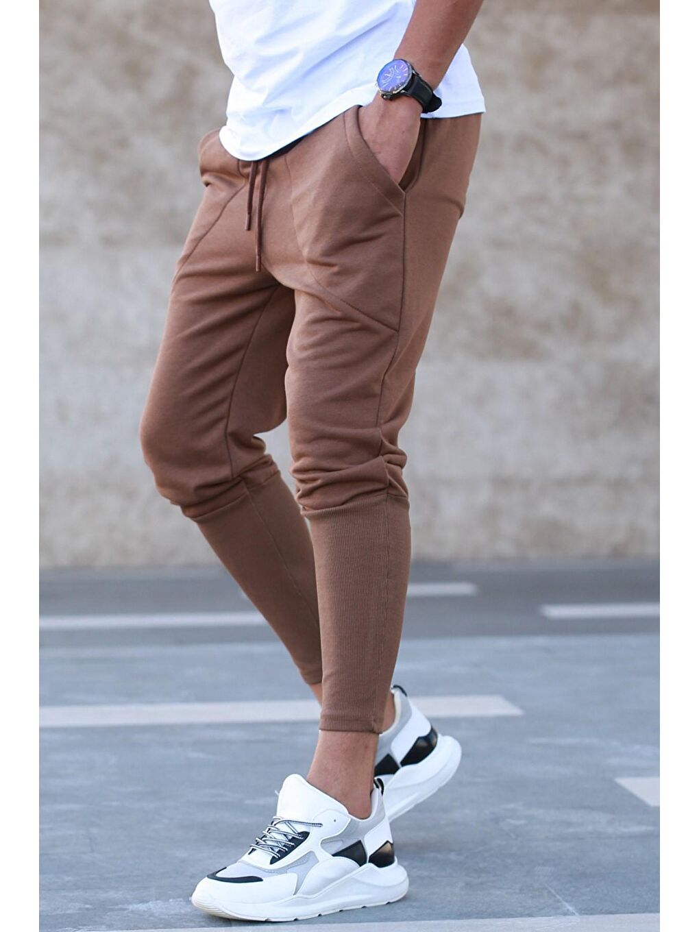 Kahverengi Erkek Eşofman Altı 5432