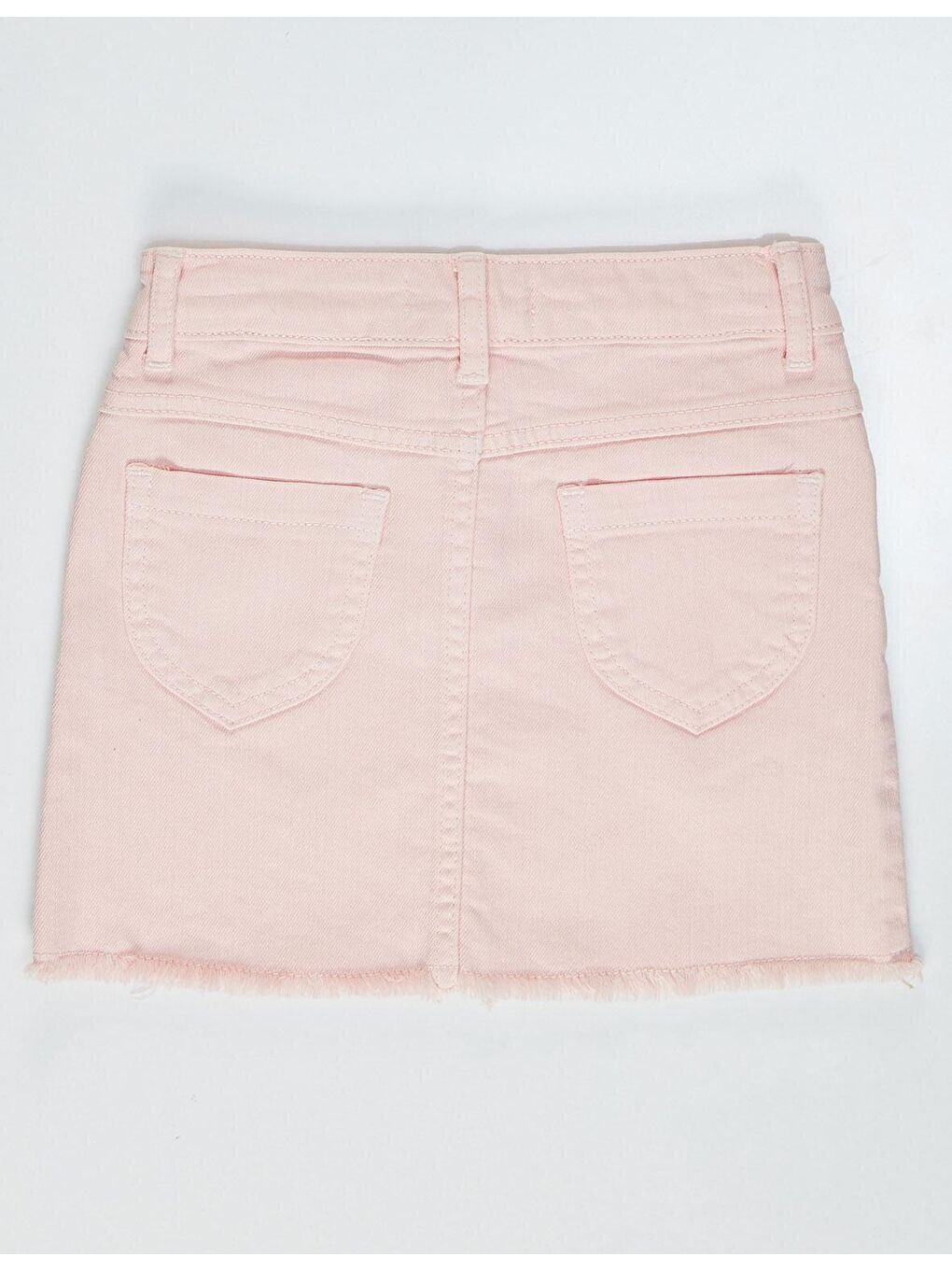 Denokids Pembe Denim Mini Kız Etek - 3