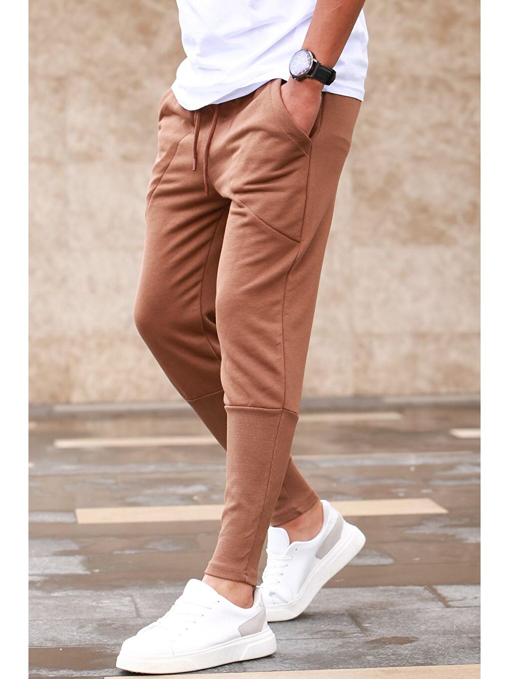 Kahverengi Erkek Eşofman Altı 5432-4