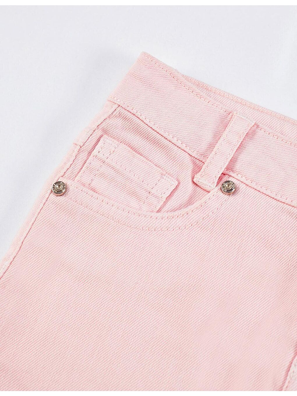 Denokids Pembe Denim Mini Kız Etek - 4