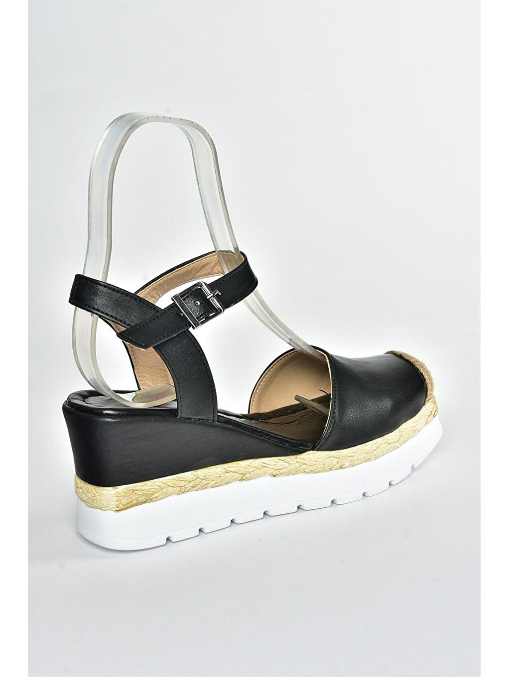 M996139209 Siyah Dolgu Taban Kadın Ayakkabı-4