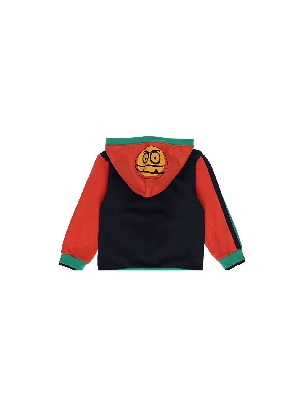 Lacivert Erkek Çocuk Baskı Detaylı Kapüşonlu Sweatshirt-6