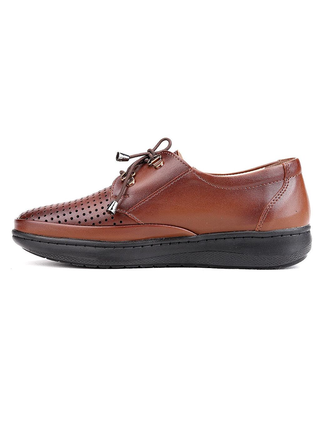 Kahverengi Rahat Konfor Özel Topuk Jeli Anne Günlük Ayakkabı Y404-4