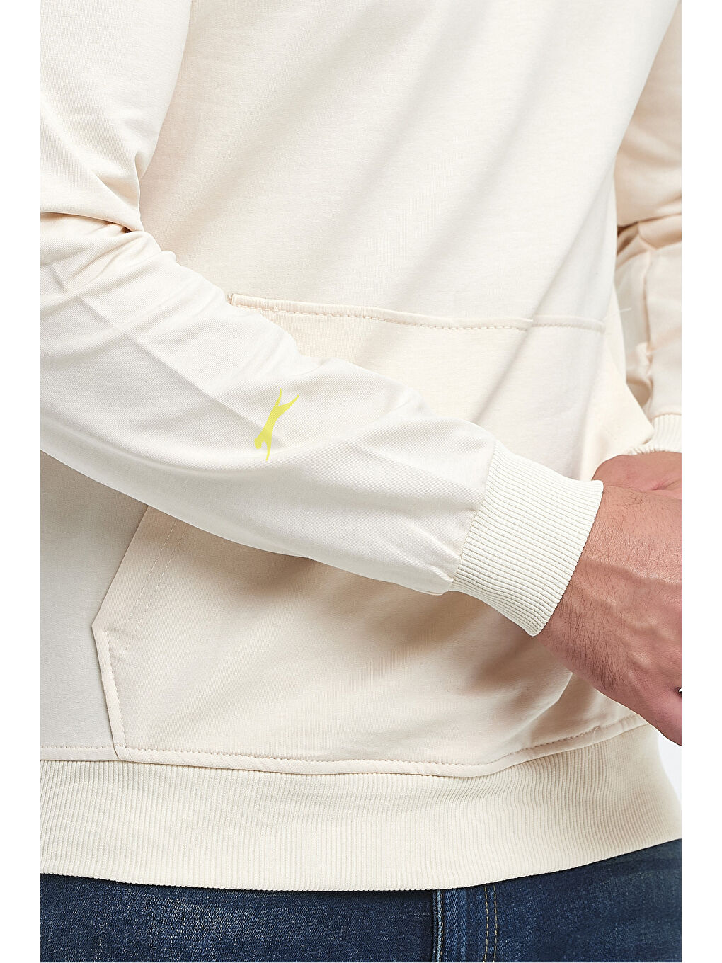 OSLO IN  Erkek Hoodie Bej-3