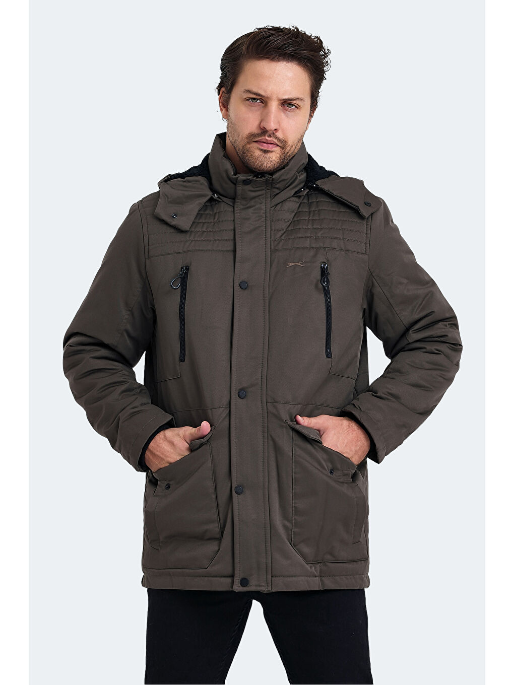 Bej GAL Erkek Mont  Kaban Vizon