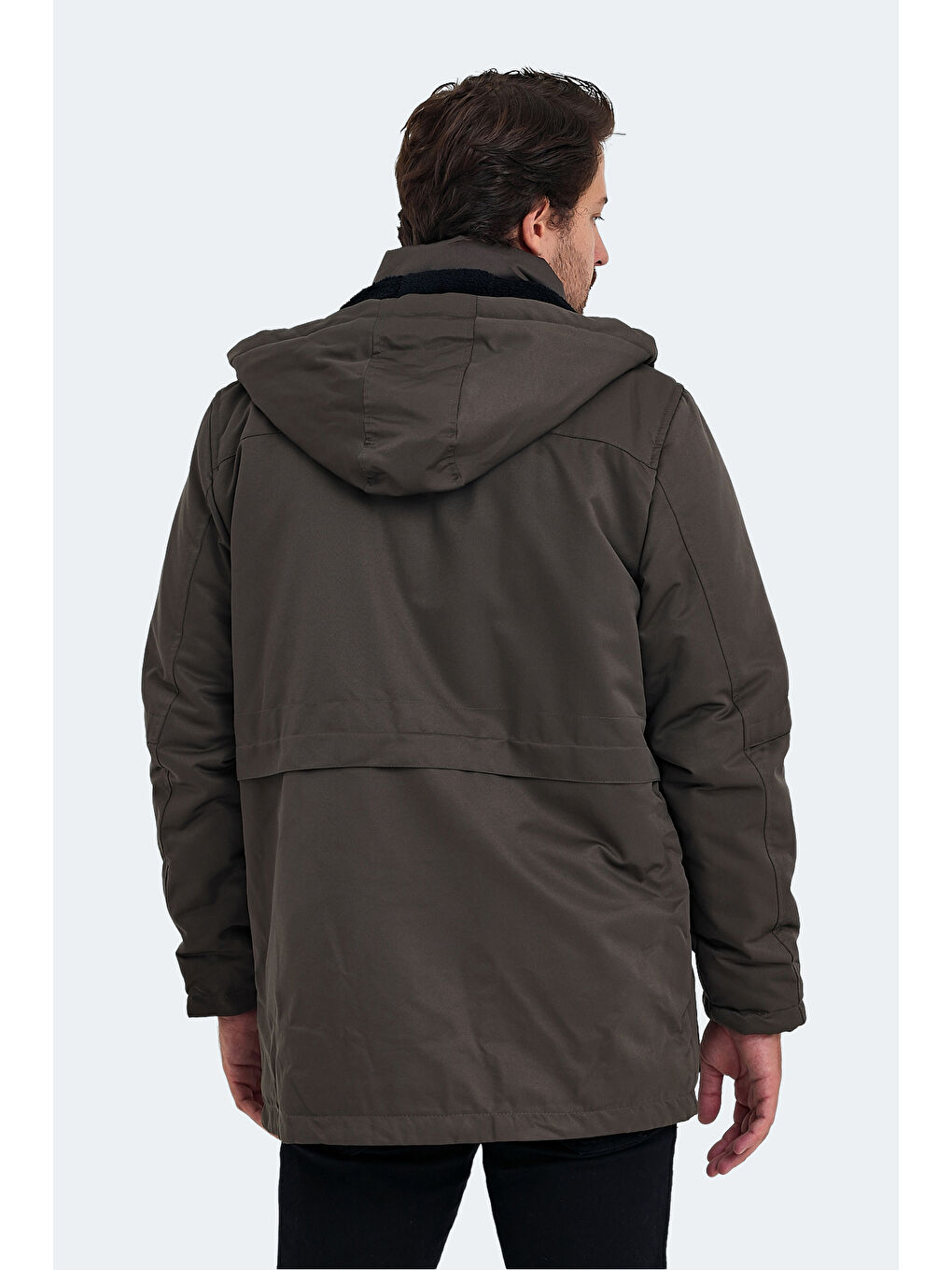 Bej GAL Erkek Mont  Kaban Vizon-1