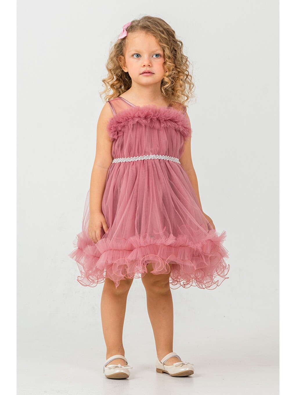 Pembe Aizona Kız Çocuk Abiye M00782
