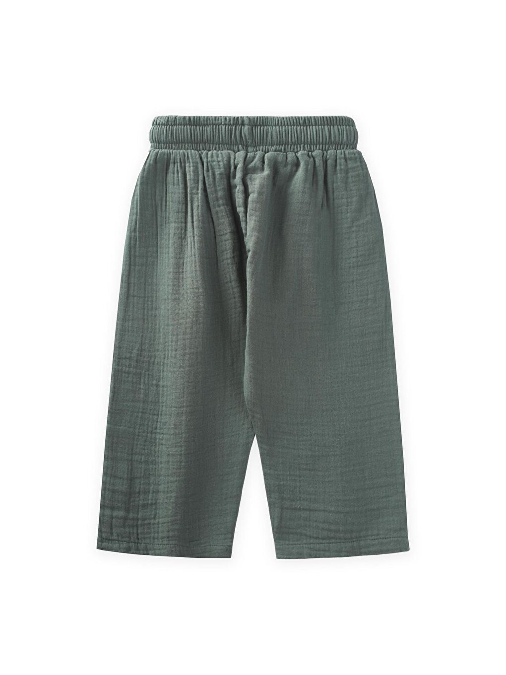 Haki Kız Çocuk Müslin Pantolon-1