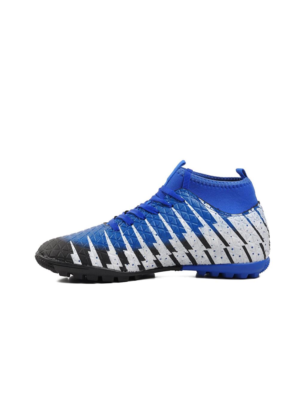 Siyah-Saks Erkek Çoraplı Halı Saha Ayakkabısı 1453-1