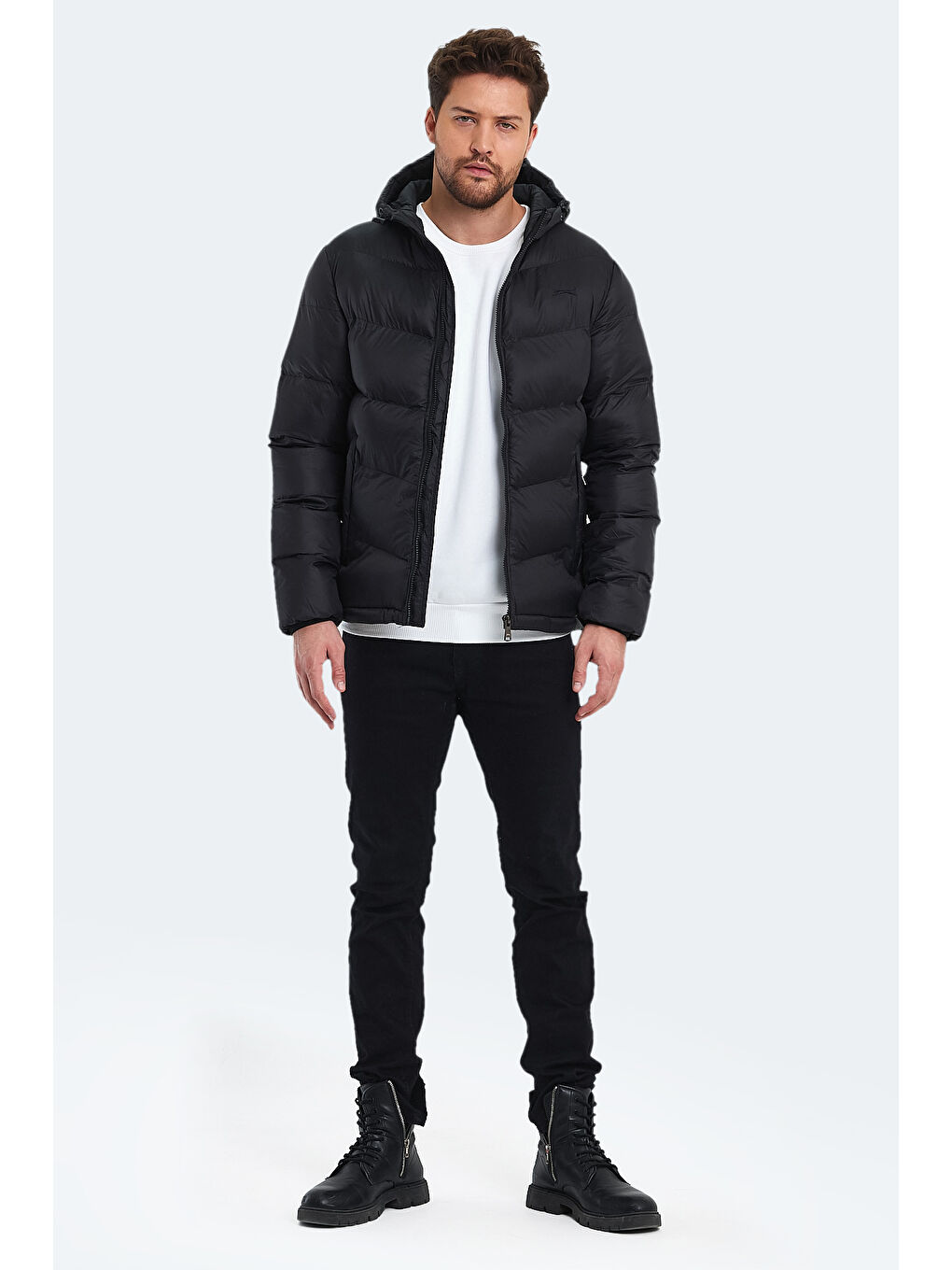 WORLD IN Erkek  Kaban Siyah-6