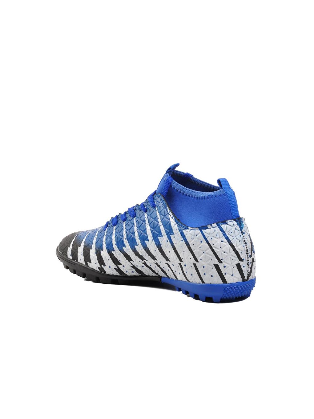 Siyah-Saks Erkek Çoraplı Halı Saha Ayakkabısı 1453-3