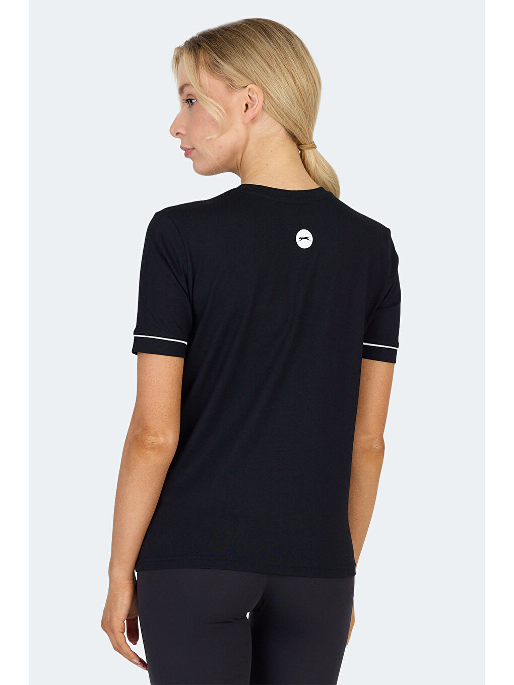 VITYA I Kadın Siyah Tişört-1