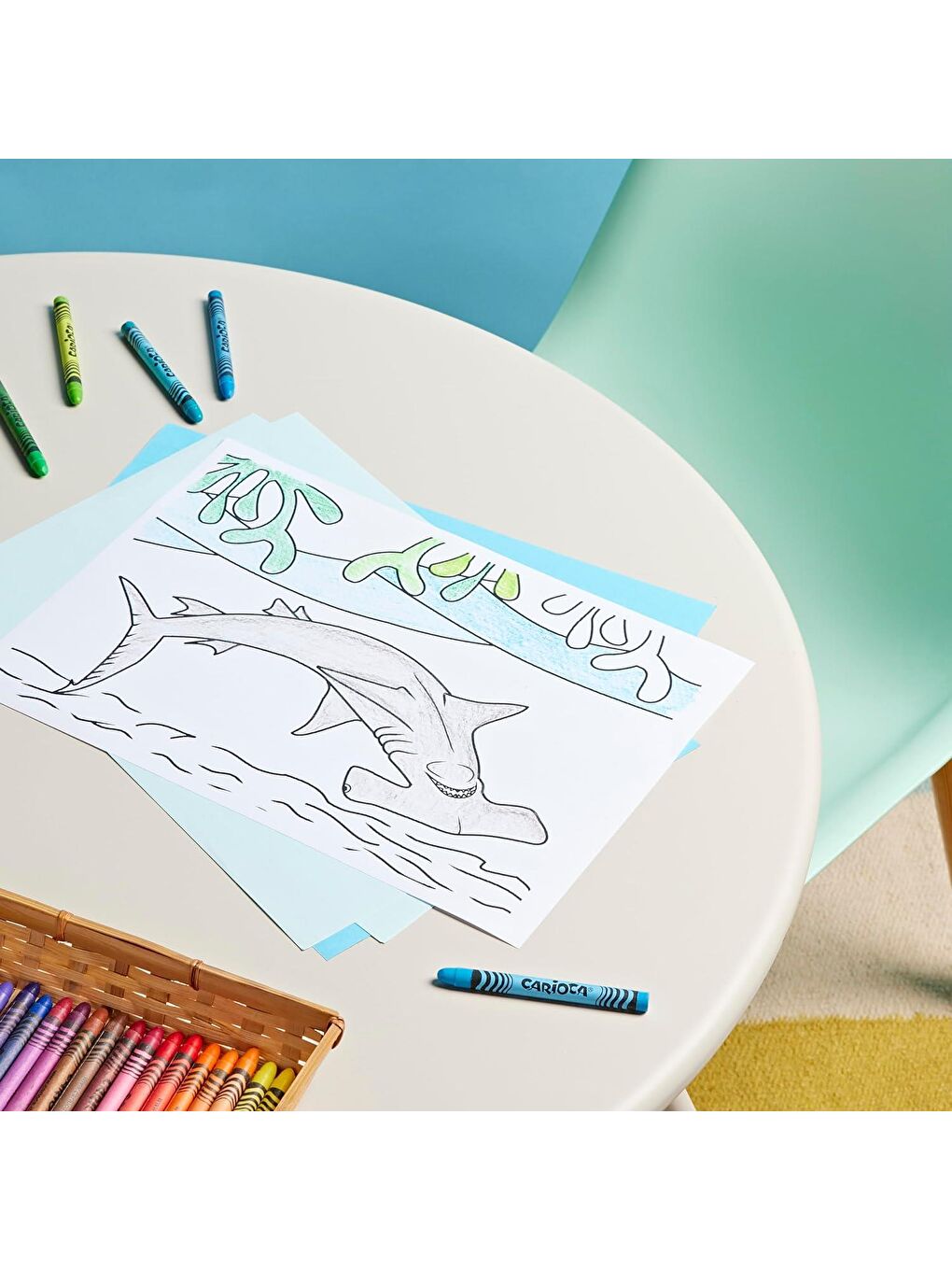 Wax Crayons Yıkanabilir Pastel Boya Kalemi 12 li (42369)-3