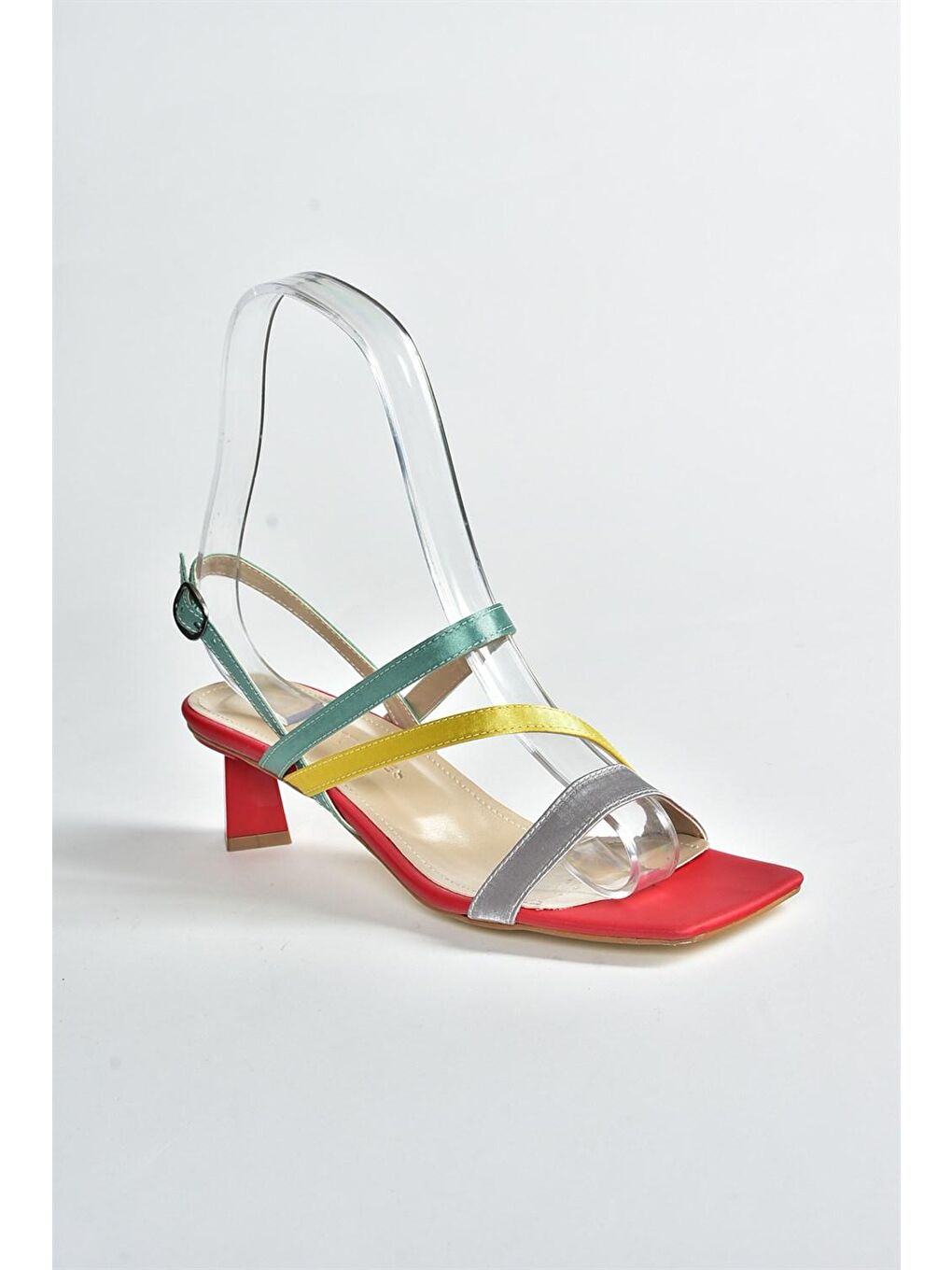 M5180675 Kırmızı/Yeşil Kadın Topuklu Ayakkabı-2