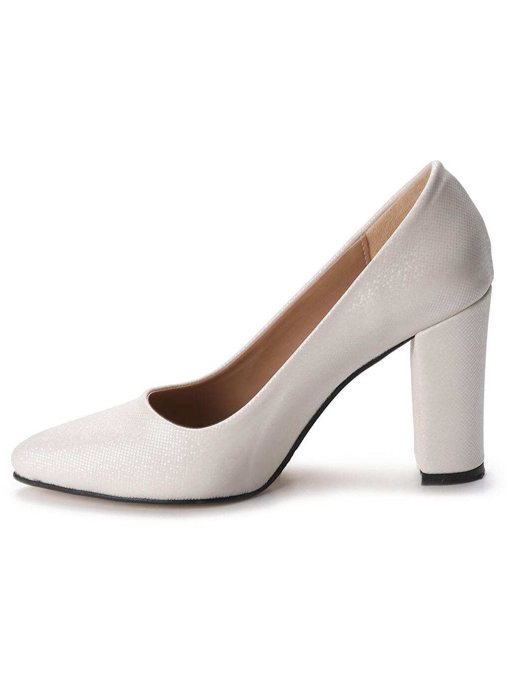 Beyaz Günlük 8 Cm Topuklu Kadın Ayakkabı 600.115 Mercan Kova-4