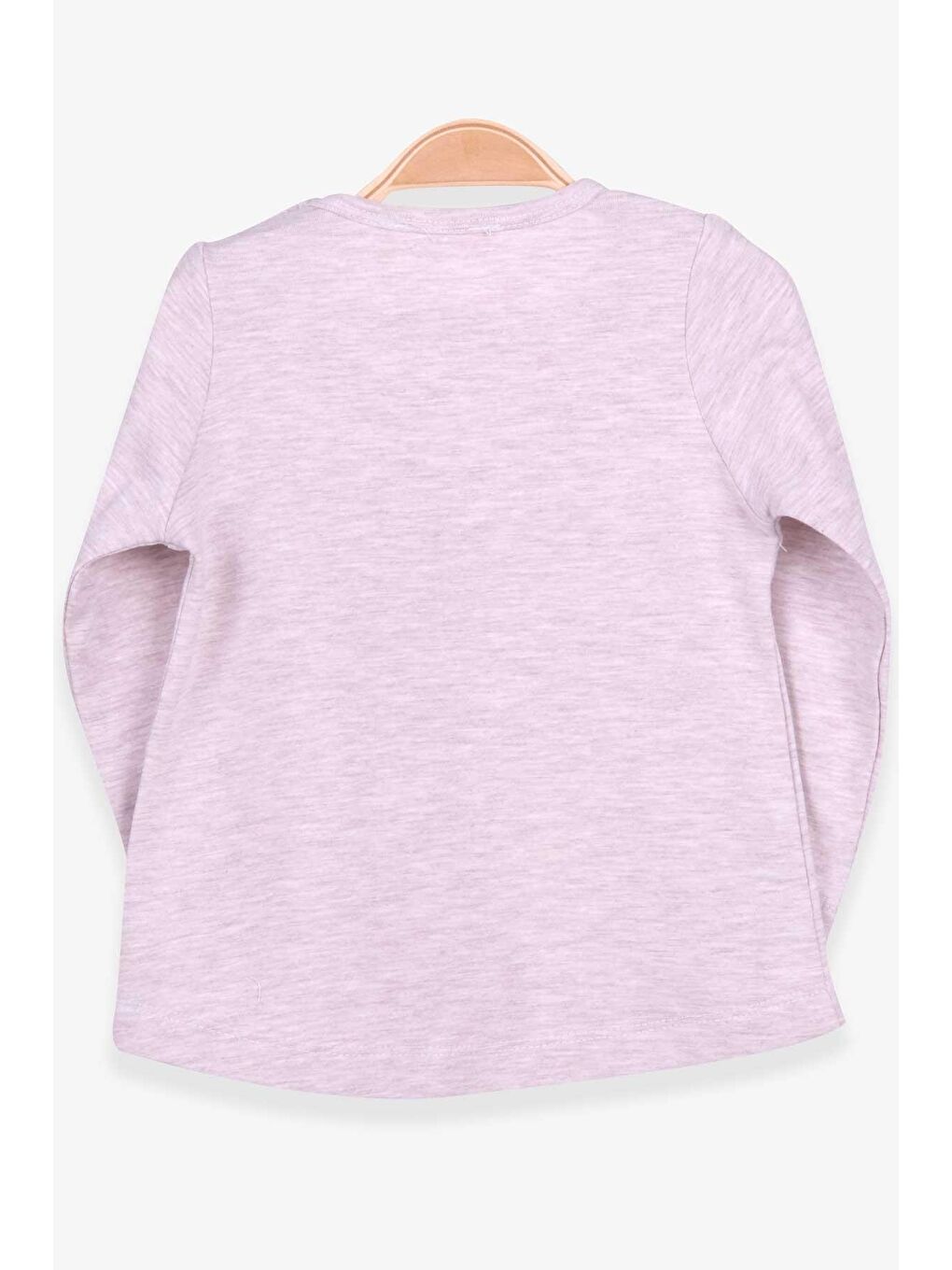 Kız Çocuk Uzun Kollu Tişört Kız Çocuk Baskılı Bej Melanj (1-4 Yaş)-1