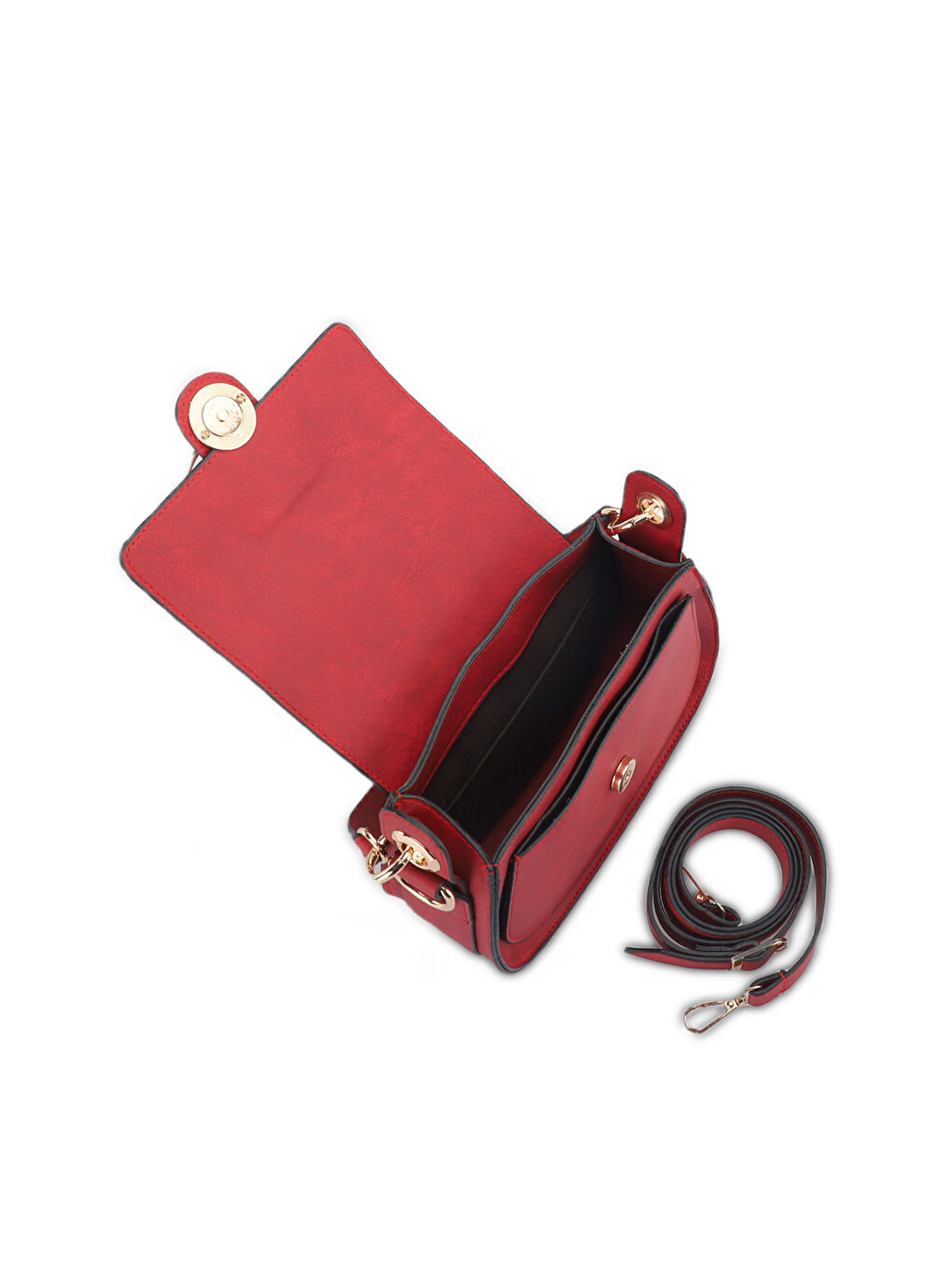 PRAG VIYANA Kadın Kırmızı El Çantası-4