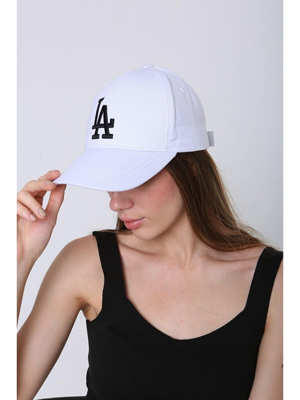 Luminos Butik Unisex Beyaz La Nakışlı Beyzbol Kep Şapka Spk91 - 4