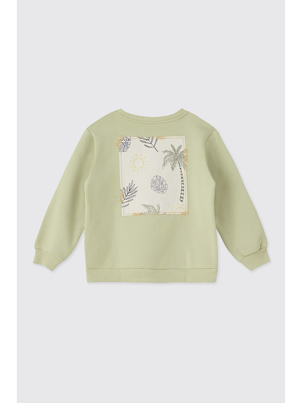 Kız Çocuk Yeşil Sweatshirt-1