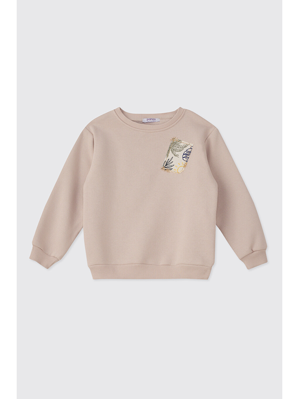 Bej Kız Çocuk Taş Sweatshirt