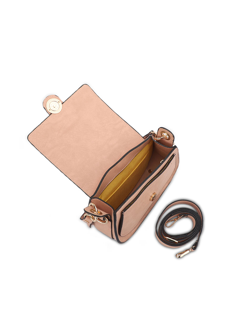 Pembe PRAG VIYANA Kadın Pudra El Çantası-4