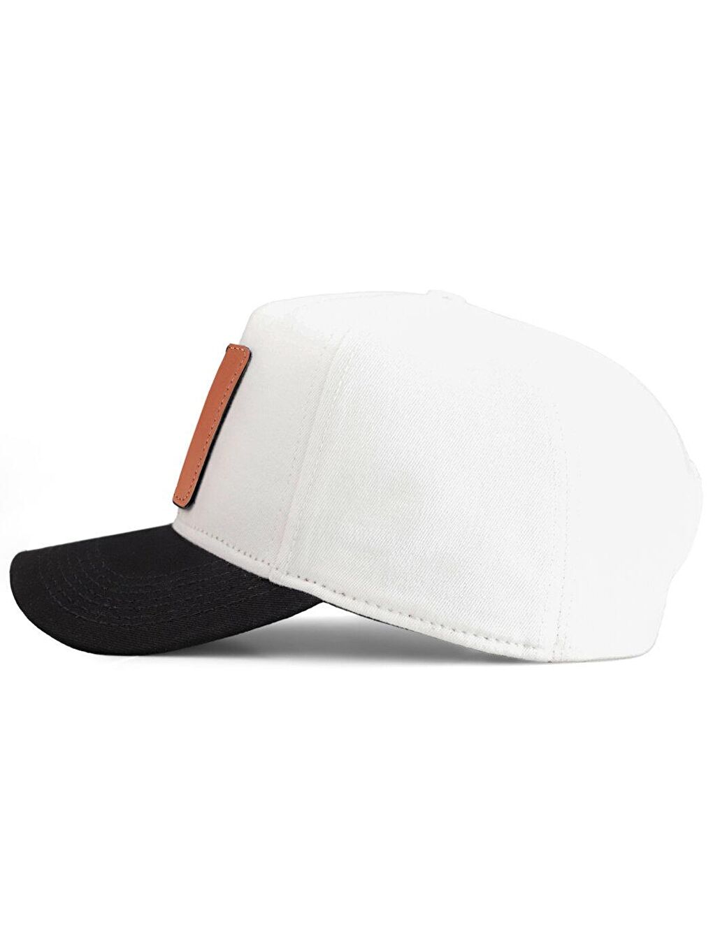 V1 Baseball Köpekl - 8 Kod Logolu Unisex Beyaz-Siyah Siperli Şapka (Cap)-3