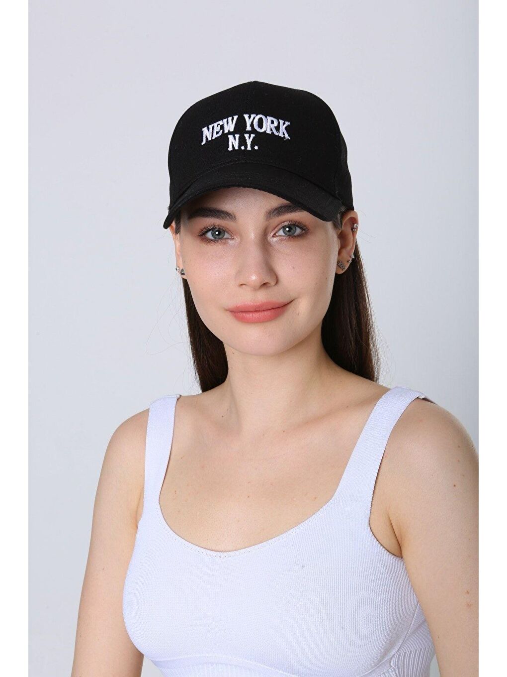 Luminos Butik Unisex Siyah New York Ny Nakışlı Beyzbol Kep