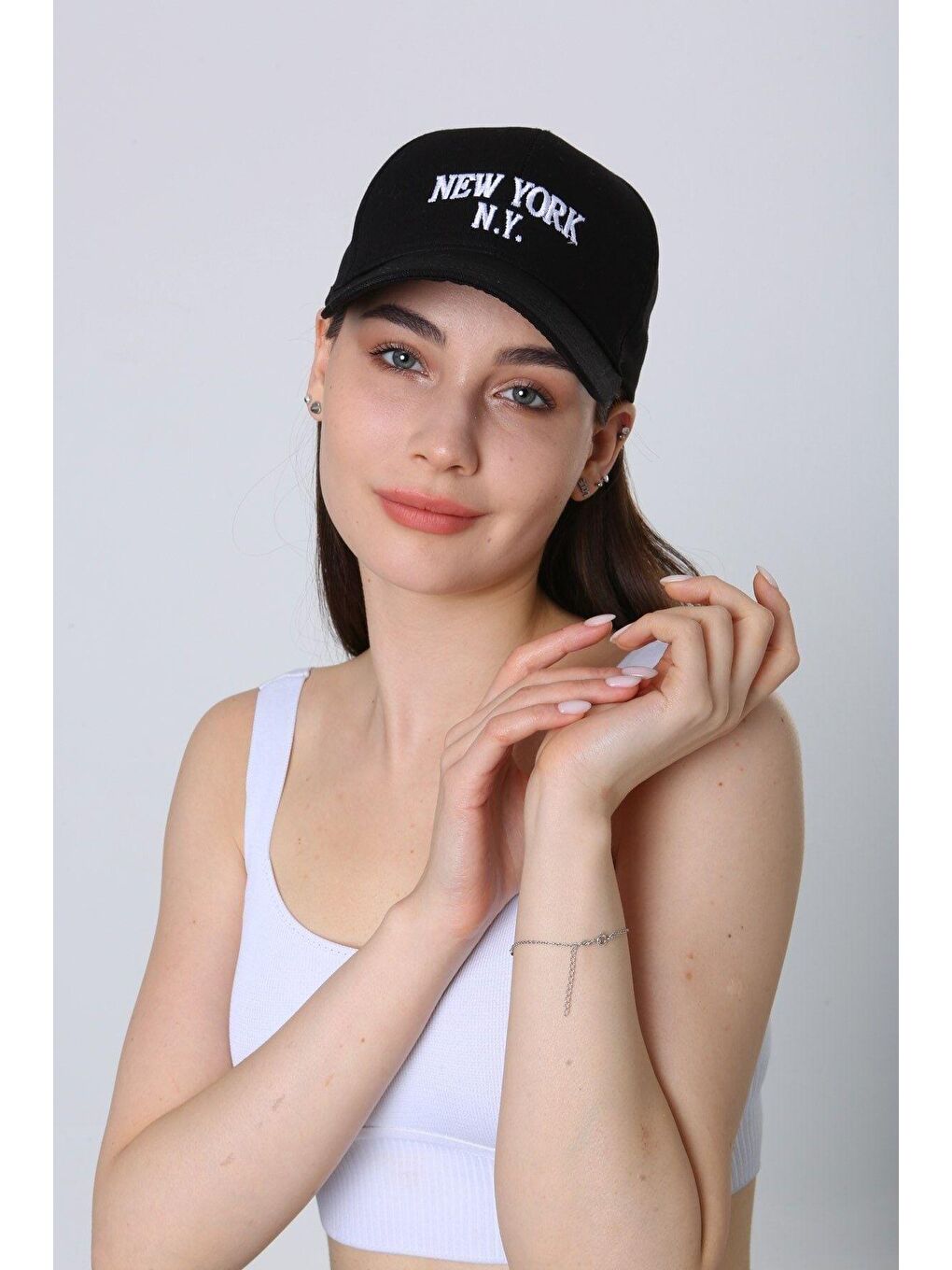 Luminos Butik Unisex Siyah New York Ny Nakışlı Beyzbol Kep - 2