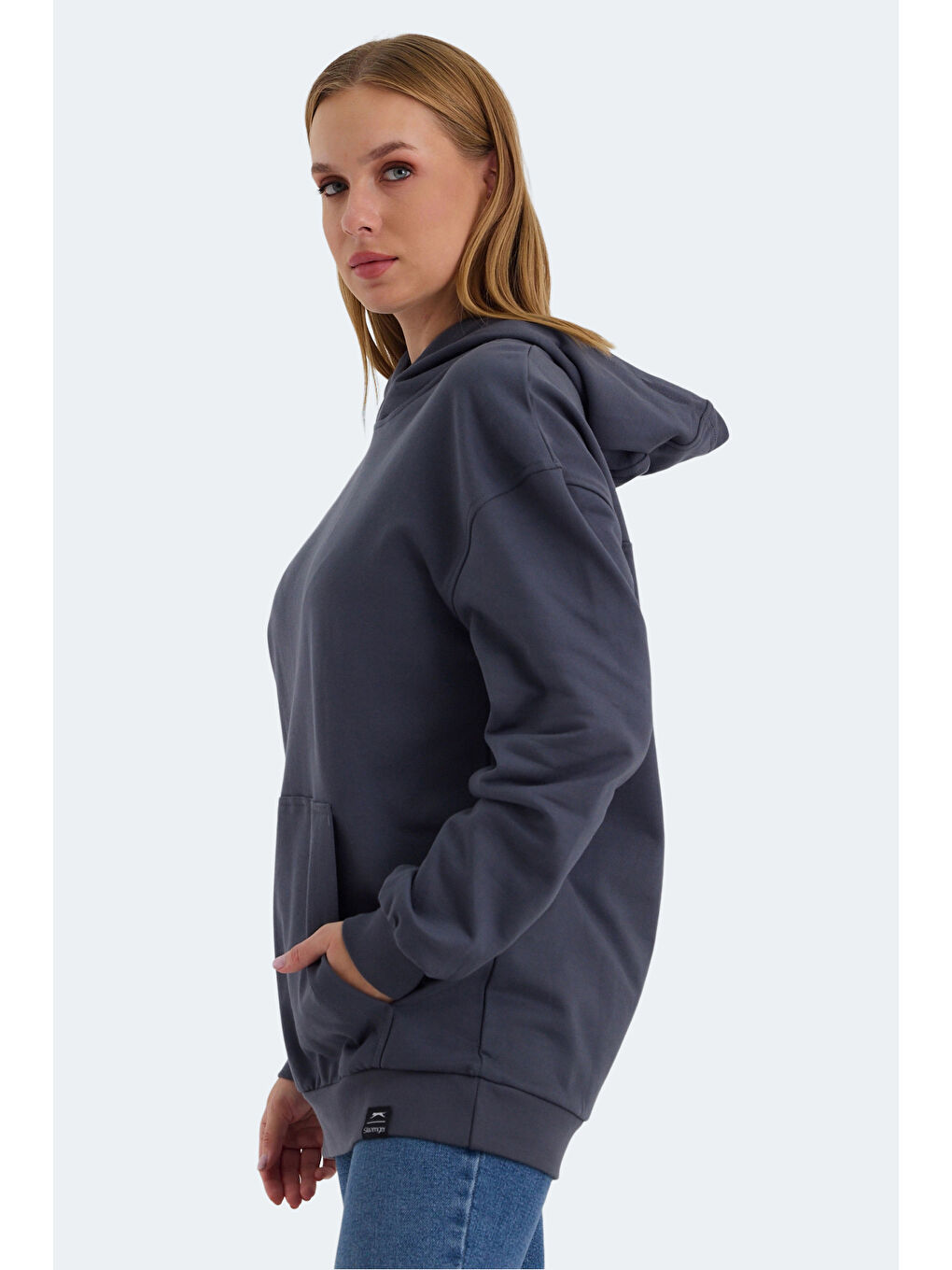 VIOLENCE Kadın Koyu Gri Sweatshirt-2