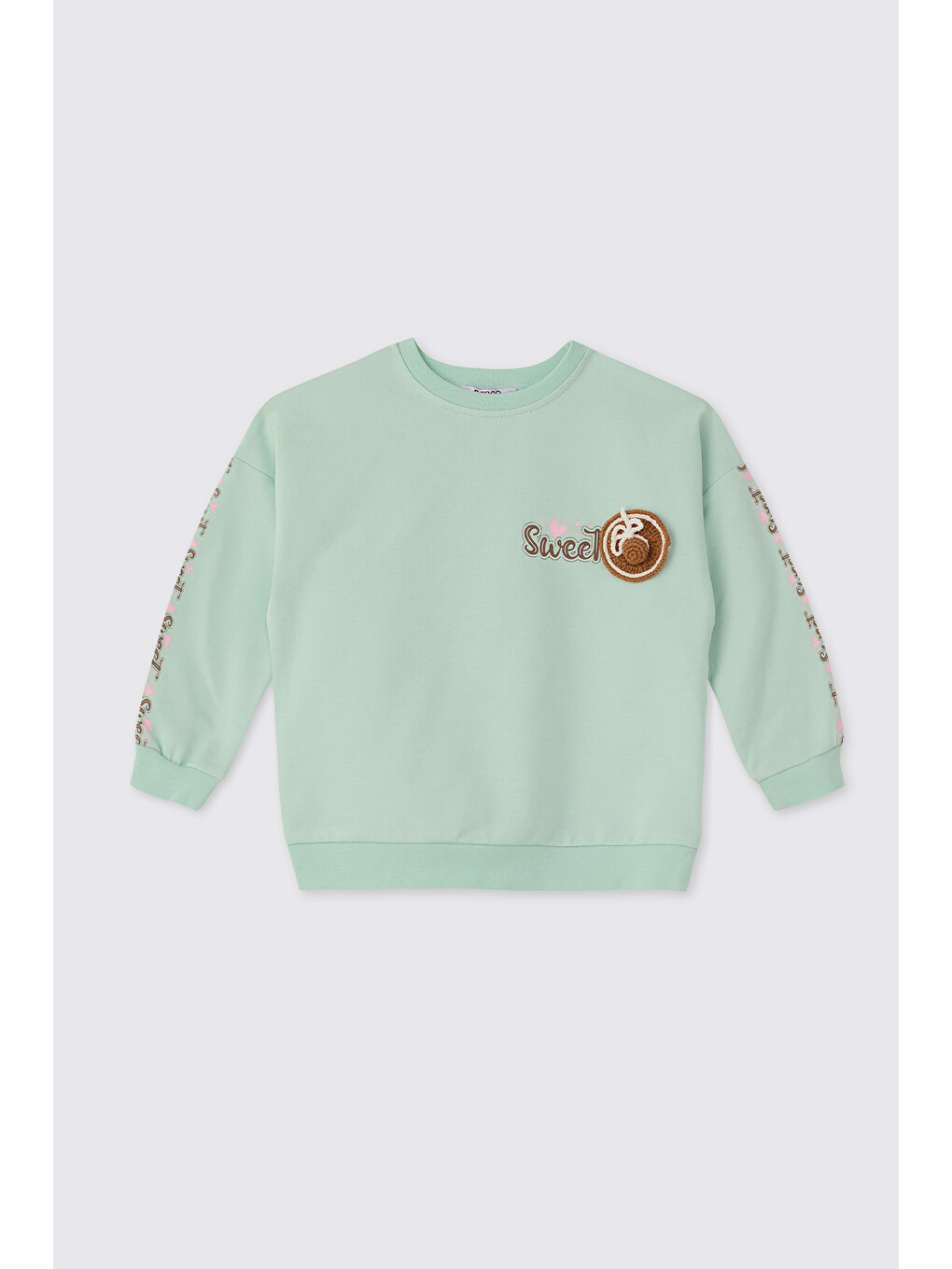 Yeşil Kız Bebek Mint Sweatshirt