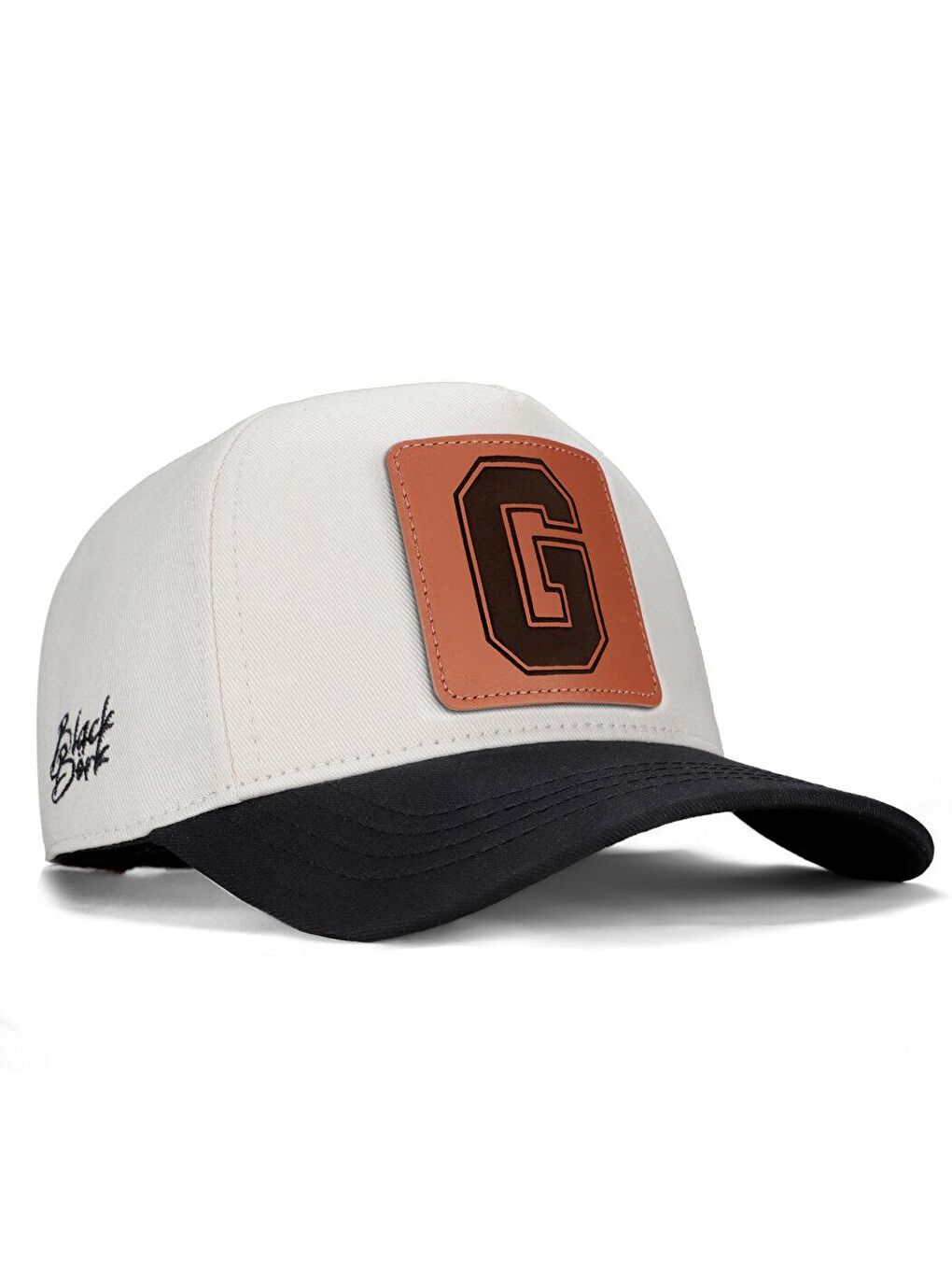 V1 Baseball G Harf - 3 Kod Logolu Unisex Bej-Siyah Siperli Şapka (Cap)