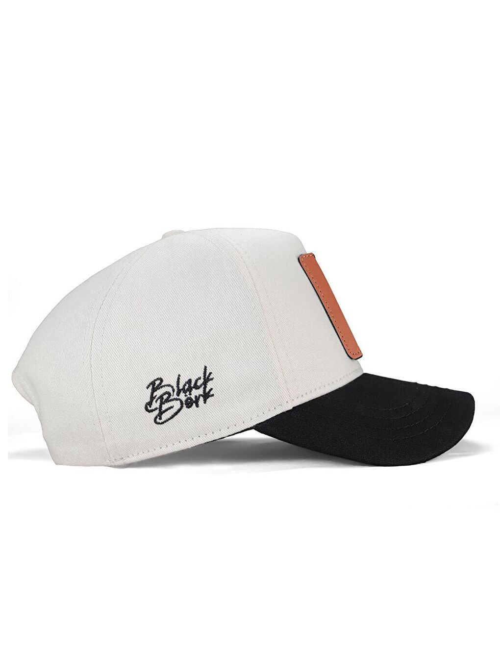 V1 Baseball G Harf - 3 Kod Logolu Unisex Bej-Siyah Siperli Şapka (Cap)-1