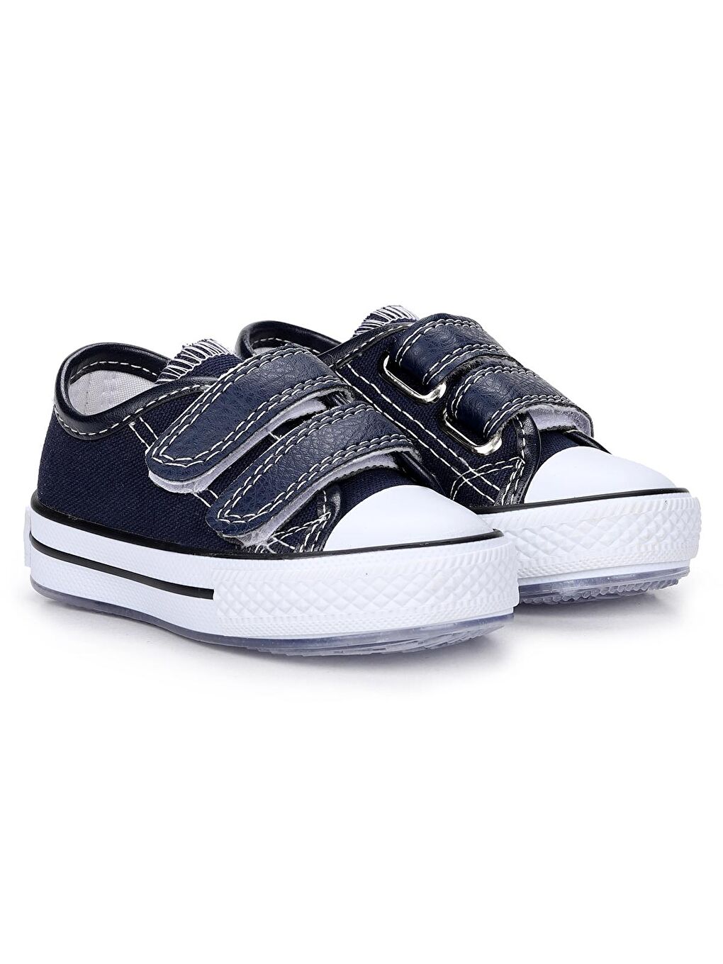 Lacivert Işıklı Kız/Erkek Çocuk Keten Spor Ayakkabı Alf 133-2